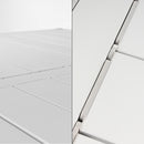 Via Mondo Aluminium Campingtisch "Clayette XL" für 6 Personen höhenverstellbar Rolltisch kleines Packmaß