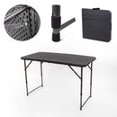 Campingtisch Easy Wood Klapptisch 152x74,5 Tisch - höhenverstellbar & klappbar – Camp4
