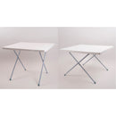 Campingtisch Eva 80 x 60 x 62/50 cm, Stahlgestell Esstisch Beistelltisch Camping