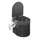 Mobile Campingtoilette faltbar Camping WC Toilette mit Deckel Reisetoilette