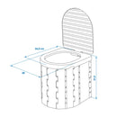 Mobile Campingtoilette faltbar Camping WC Toilette mit Deckel Reisetoilette
