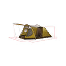 Campingzelt Dakota Z5 Deluxe 4-Personen-Familienzelt mit 2 Kabinen, 510x290cm