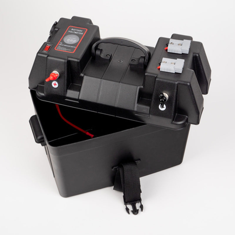 Carbest Universal Batteriebox Energy-Station mit Außenklemmen Batteriekasten