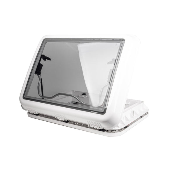 Carbest Dachhaube 70x50 cm mit Zwangsbelüftung + LEDs für Caravan Wohnwagen