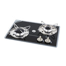 Carbest Camping Gaskochfeld 2-flammig Einbau Campingkocher 30mbar Zündsicherung