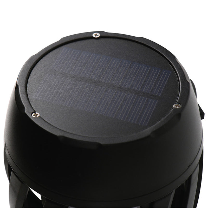 Carbest LED-Fackel Leuchte mit Solar & USB Leuchtfackel Outdoor Stableuchte