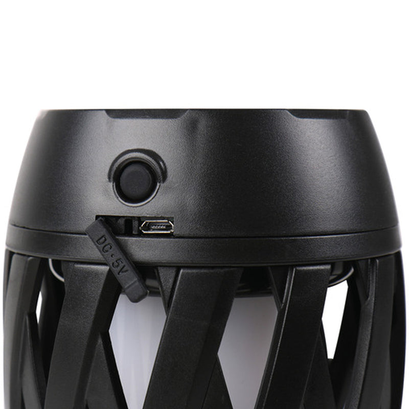 Carbest LED-Fackel Leuchte mit Solar & USB Leuchtfackel Outdoor Stableuchte
