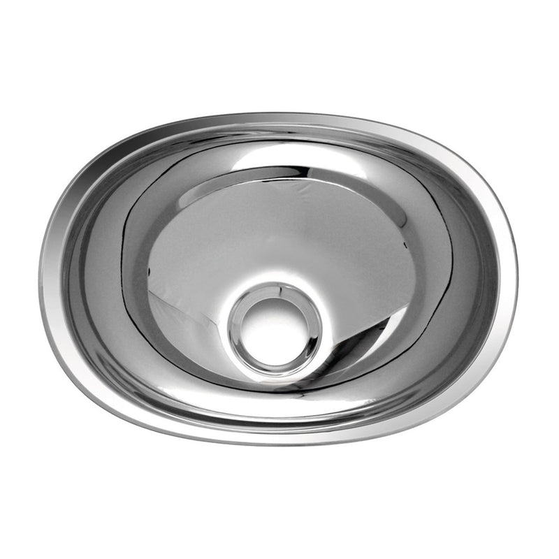 Camping Spüle oval Edelstahl Einbauspüle