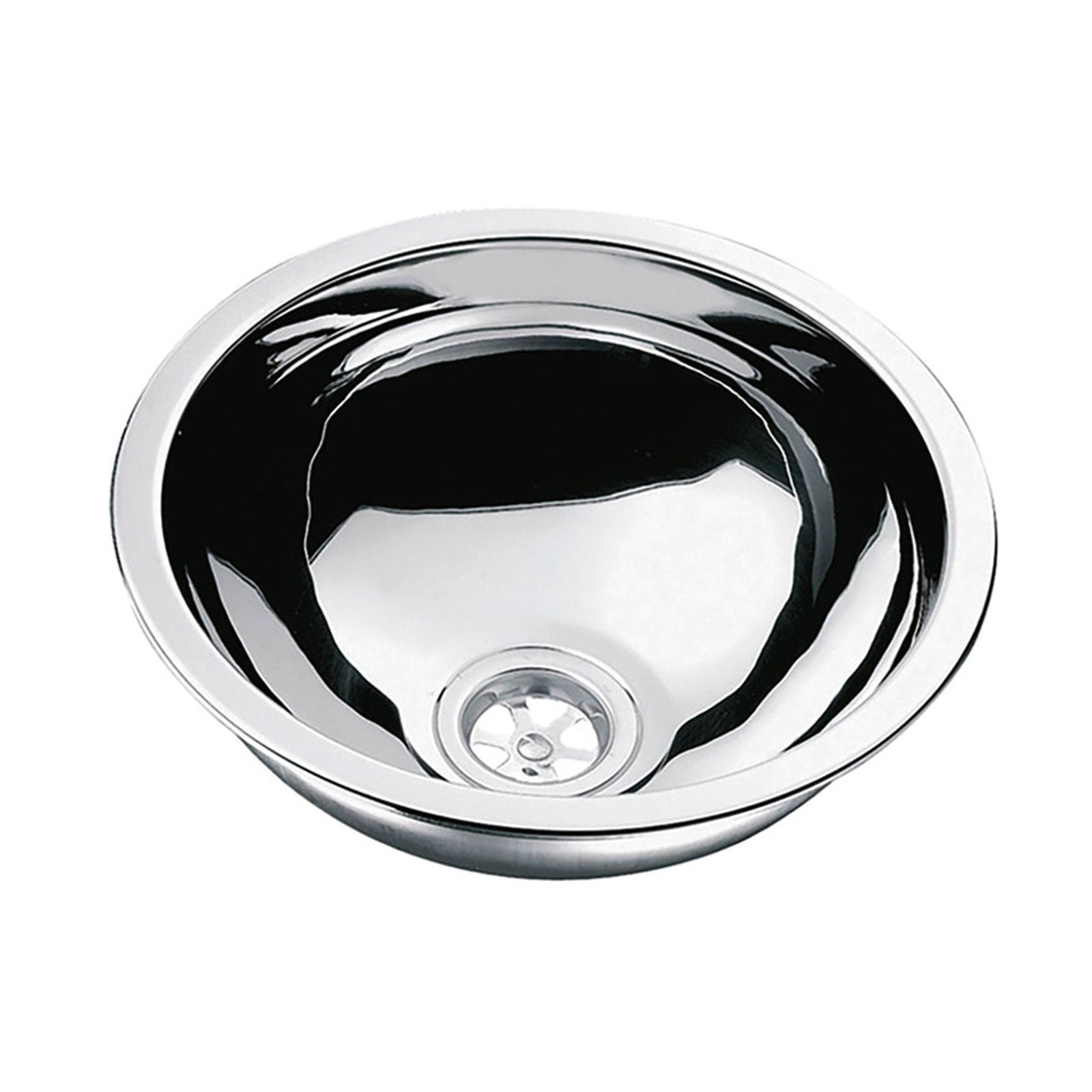 Camping Spüle rund 26cm Edelstahl Einbaus