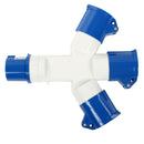 CEE Mehrfachadapter 3er Verteiler IP44 16A Frankreich