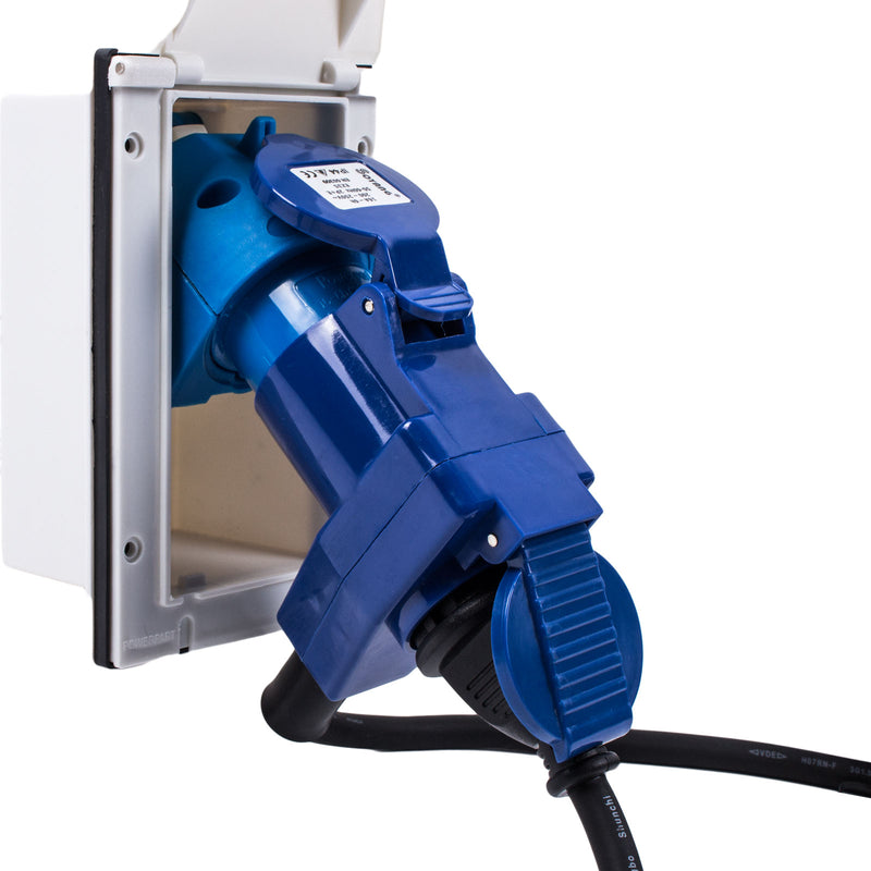 CEE Neopren Verlängerungskabel, Winkelstecker 10m, 3500W, 16A, 1,5mm