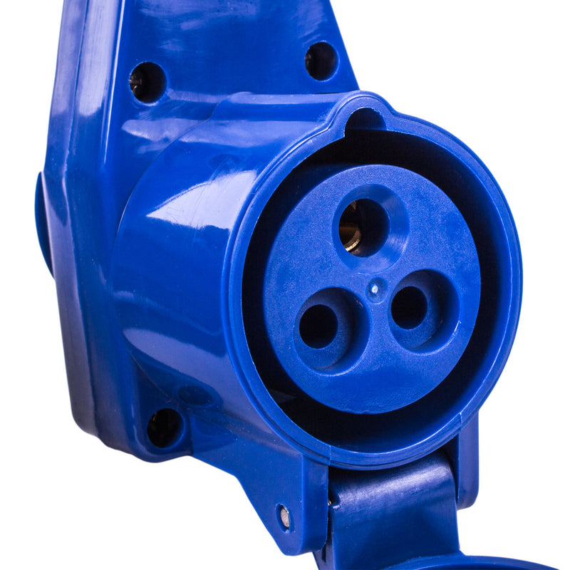 CEE Neopren Verlängerungskabel mit Winkelstecker 20m + Kabel Aufbewahrungstasche