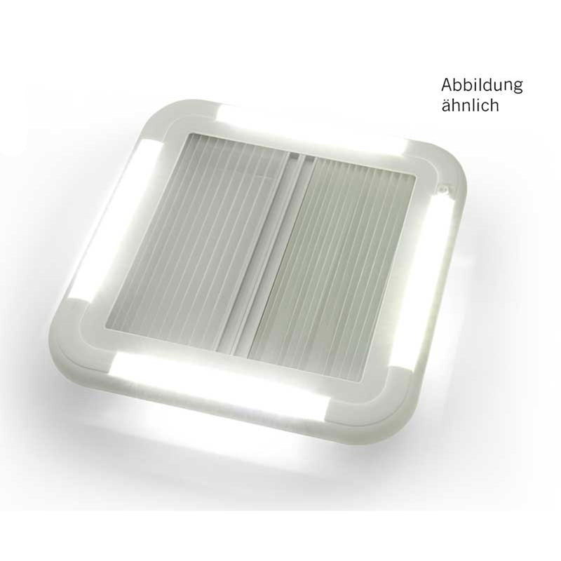 Carbest Dachhaube 452x402 mm mit Zwangsbelüftung und LEDs Caravan Wohnmobil