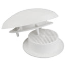 Dachlüfter Wohnmobil 20 cm weiß Dachstärke 20-45 mm Bohrung 90 mm Insektengitter – Geeignet zur Dauerbelüftung von zb.