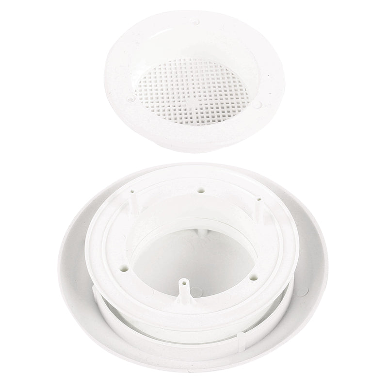 Dachlüfter Wohnmobil 20 cm weiß Dachstärke 20-45 mm Bohrung 90 mm Insektengitter