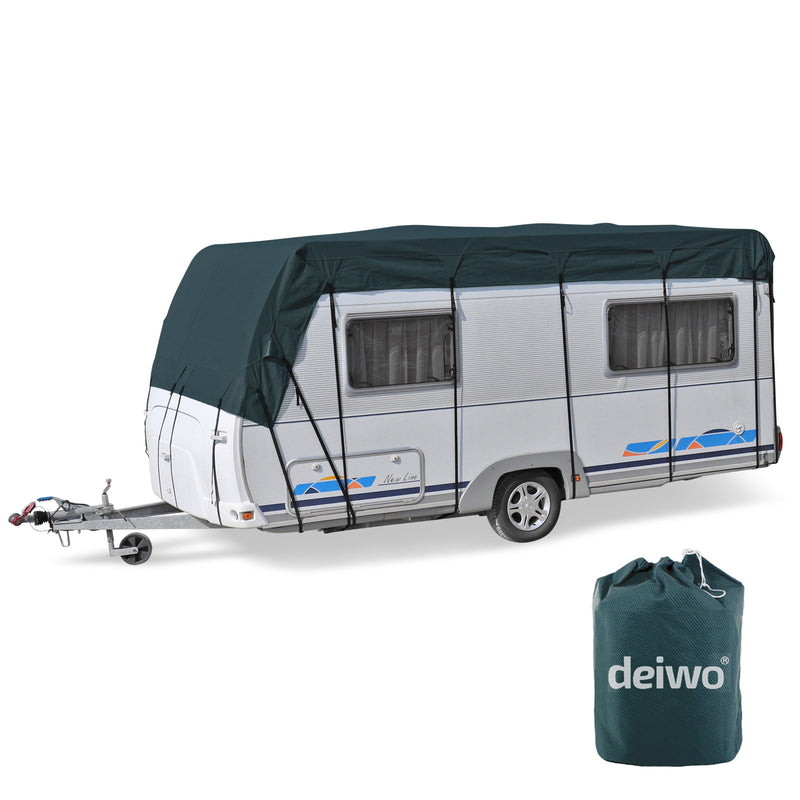 Wohnwagen & Wohnmobil Schutzdach | wintertauglich | viele Größen | Midnight Olive