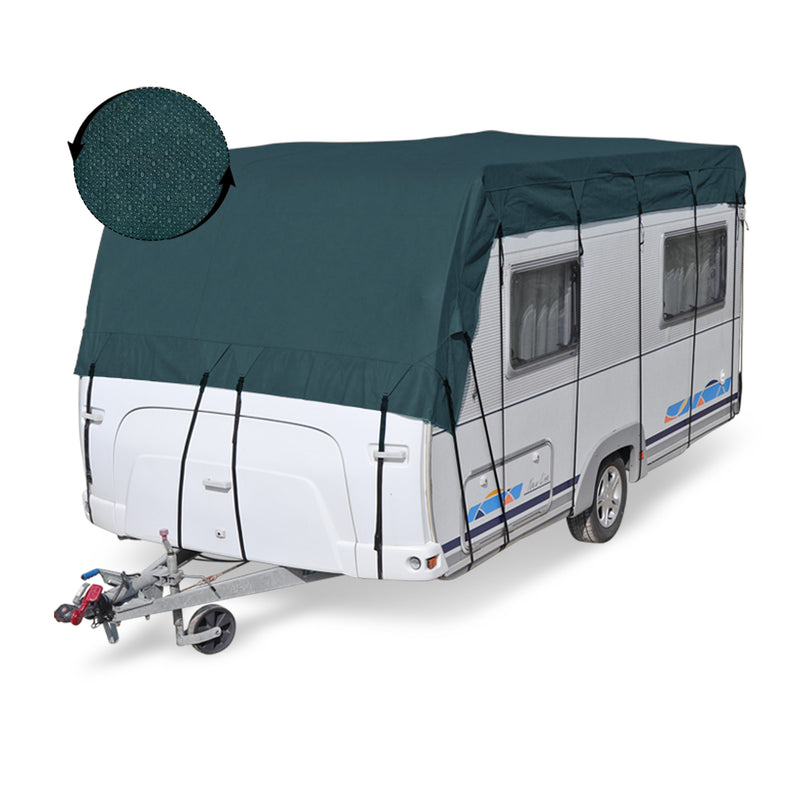 Wohnwagen & Wohnmobil Schutzdach | wintertauglich | viele Größen | Midnight Olive