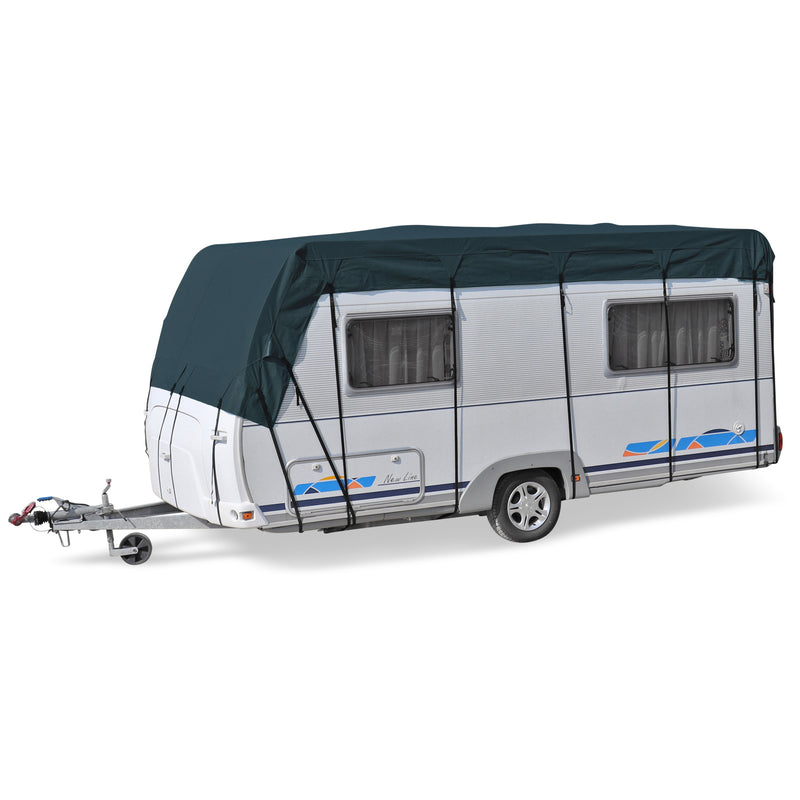 Wohnwagen & Wohnmobil Schutzdach | wintertauglich | viele Größen | Midnight Olive