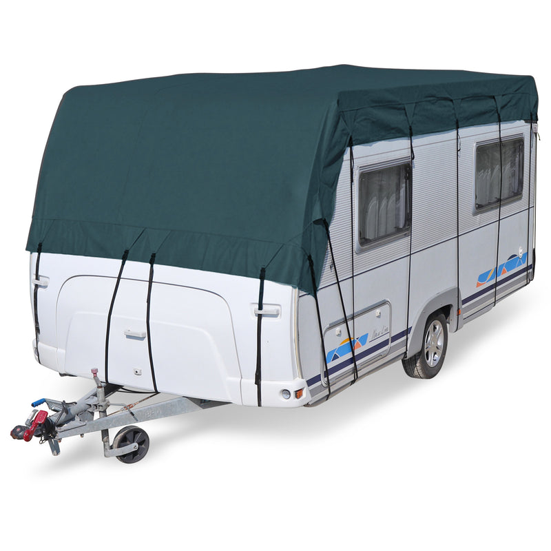 Wohnwagen & Wohnmobil Schutzdach | wintertauglich | viele Größen | Midnight Olive