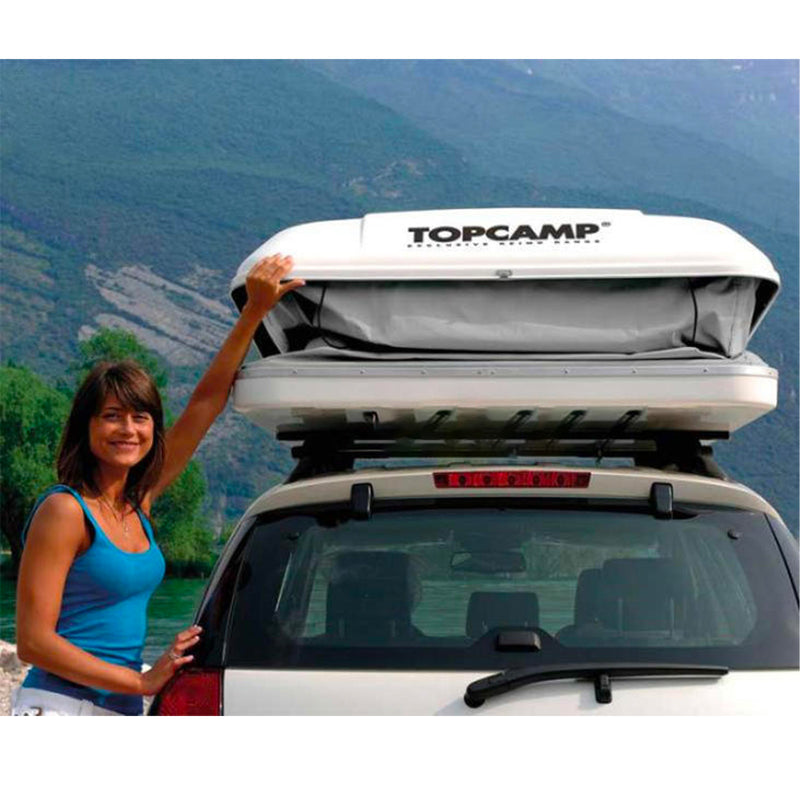 Auto Dachzelt TOPCAMP LARGE 215x160x30/160 cm Klappdachzelt für PKW, Bus und Van