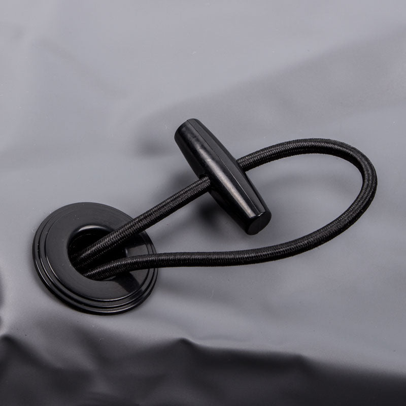 Deichselhaube Grau PVC 87,5 x 61 cm inkl. Befestigungsbänder