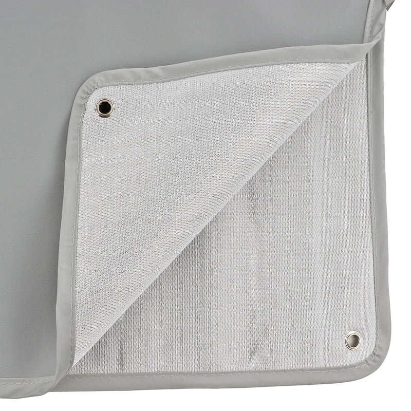 deiwo Deichselhaube grau XL extra starkes PVC Kunstleder 58x88cm inkl Expander