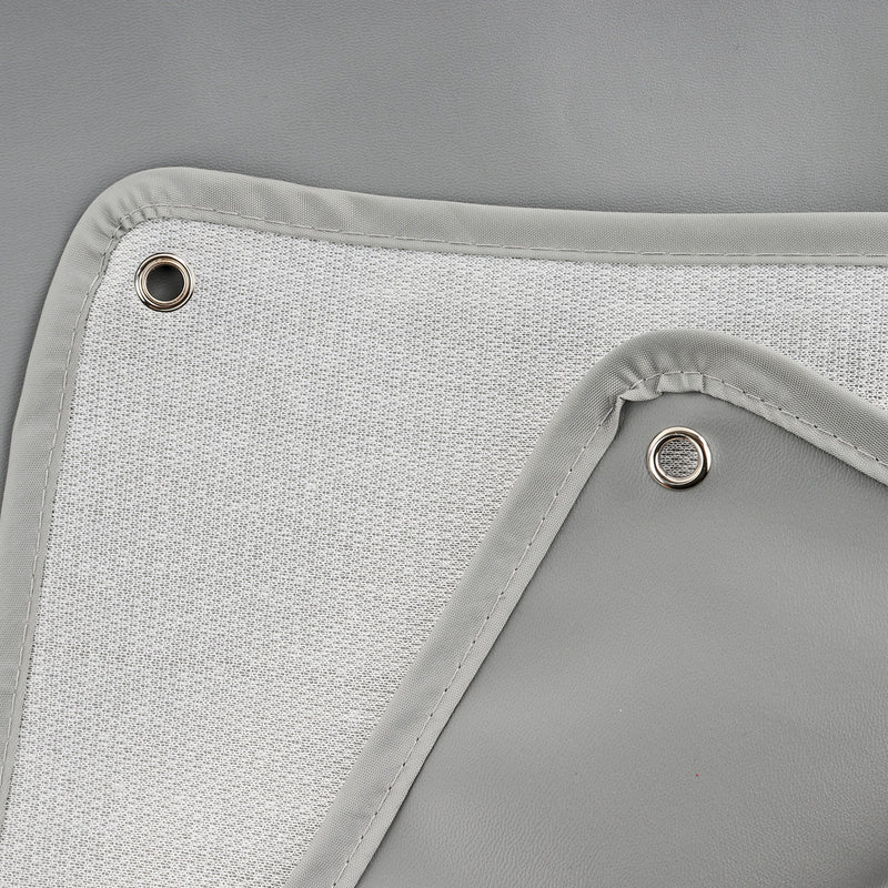 deiwo Deichselhaube grau XL extra starkes PVC Kunstleder 58x88cm inkl Expander