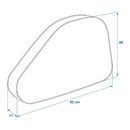 Deichselhaube universal Deichsel Abdeckung für Wohnwagen, Anhänger 92x59x17cm
