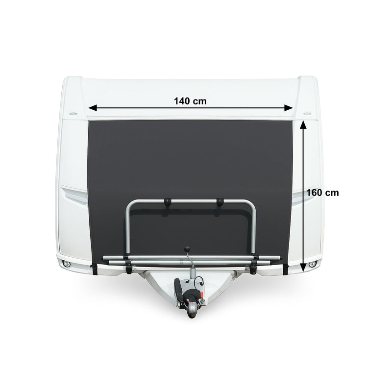 deiwo® Bugschutzplane für Wohnwagen 140x160 cm – Wetterfest Befestigung mit Kederschnur