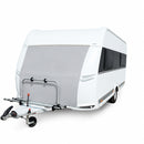 deiwo® Bugschutzplane für Wohnwagen 180x160 cm grau – Wetterfest Befestigung mit Kederschnur