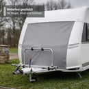 deiwo® Bugschutzplane für Wohnwagen 180x160 cm grau – Wetterfest Befestigung mit Kederschnur