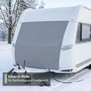 deiwo® Bugschutzplane für Wohnwagen 180x160 cm grau – Wetterfest Befestigung mit Kederschnur