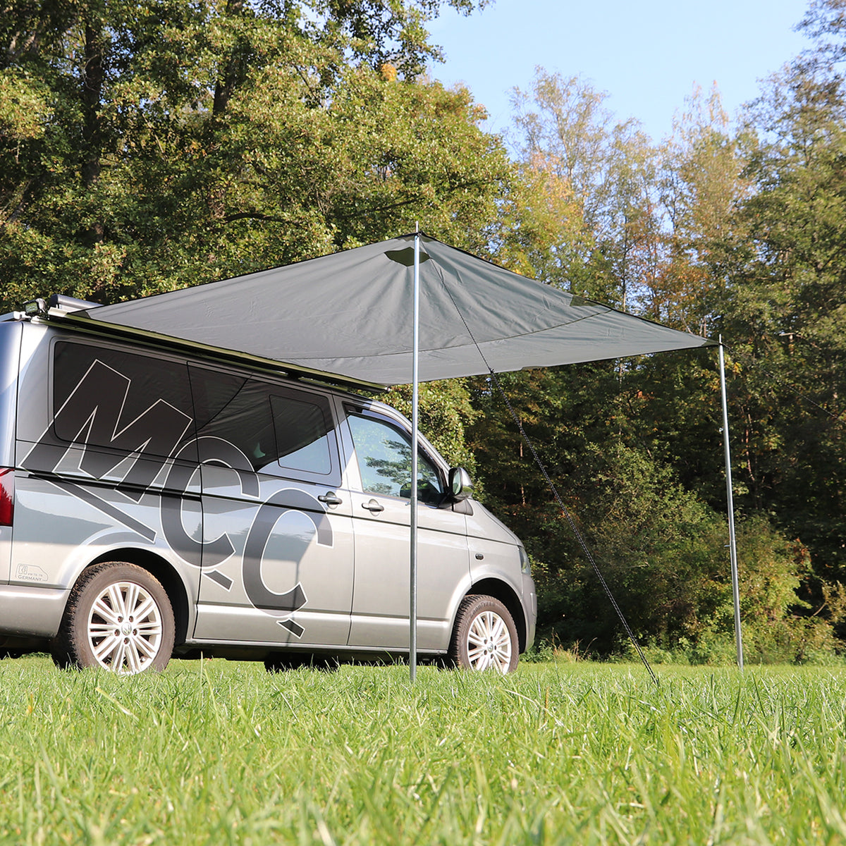 Sonnendach Sonnensegel grau 250x240 cm