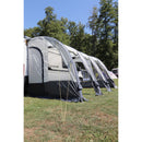 Deiwo Vorzelt aufblasbar Camping Seitenzelt für Wohnwagen, Wohnmobil + Luftpumpe