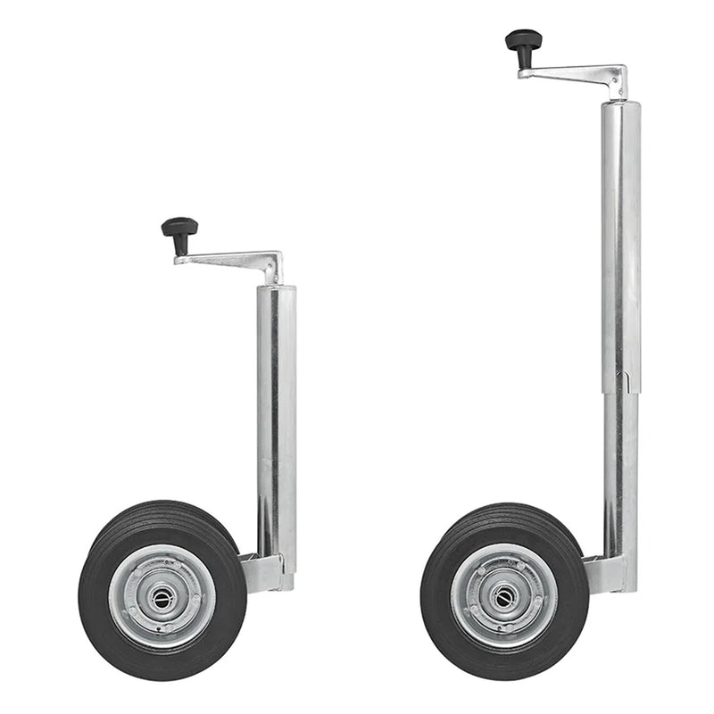 Doppelstützrad mit Vollgummireifen Stützrad 48mm 200x50mm Anhänger Bugrad