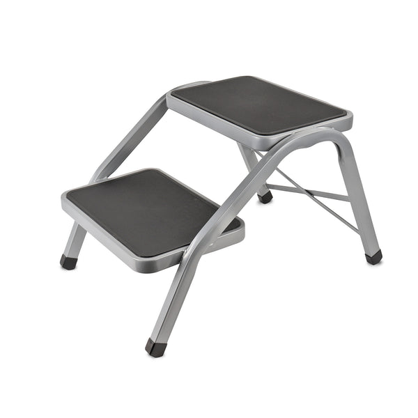 Doppeltrittstufe | 634x381x380mm | gummiert | 4kg | bis 150 kg | Grau