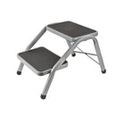 Doppeltrittstufe | 634x381x380mm | gummiert | 4kg | bis 150 kg | Grau