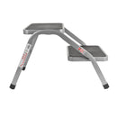 Doppeltrittstufe | 634x381x380mm | gummiert | 4kg | bis 150 kg | Grau
