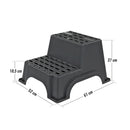 MGI Milenco "Double Step" Doppeltrittstufe SW inkl. Kunststoff Heringe – Milenco