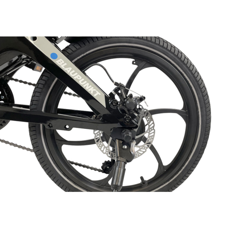 Blaupunkt HENRI 20" E-Faltrad Schwarz Shimano 6-Gang E-Bike Fahrrad Klapprad