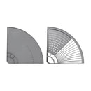 Eck Geschirrtrockner Camping - bis zu 11 Teller - Tassenabteil - Abtropfgestell