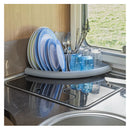 Eck Geschirrtrockner Camping - bis zu 11 Teller - Tassenabteil - Abtropfgestell