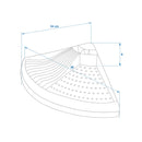 Eck Geschirrtrockner Camping - bis zu 11 Teller - Tassenabteil - Abtropfgestell