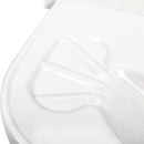 Eckwaschbecken groß im Komplettpaket, 58 x 54 x 9 cm, weiß