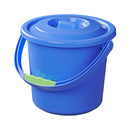 Eimer 5 Liter mit Deckel Campingeimer blau Mehrzweckeimer Wasch- und Spüleimer