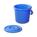 Eimer 5 Liter mit Deckel Campingeimer blau Mehrzweckeimer Wasch- und Spüleimer