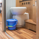 Eimer 5 Liter mit Deckel Campingeimer blau Mehrzweckeimer Wasch- und Spüleimer