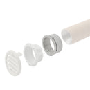 4x Endstückmutter EM achatgrau – Zubehör für Truma Heizsysteme & Saphir