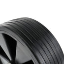 Stützrad Ersatzrad, Kunststoff-Felge, Vollgummi-Reifen, 220x70mm