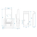 Spannverschluss Exzenterverschluss verstellbar 140x7 mm inkl. Gegenhalter – APT